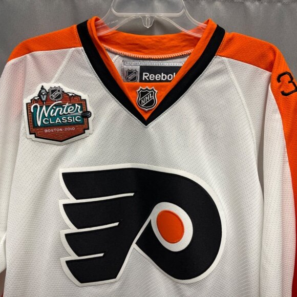 Reebok NHL Men's White Sergei Bobrovsky Philadelphia Flyers Jersey Sz M SKU 5297 - Picture 3 of 8